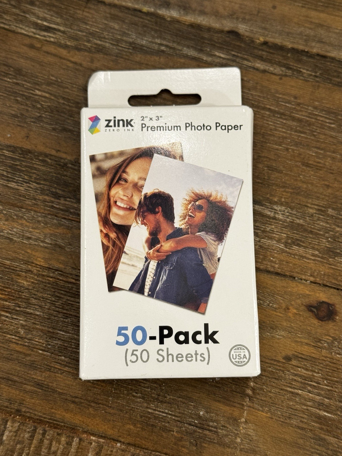Zion 2x3  Instant Photo Paper Pack 50 Sheets Sticky Back for Polaroid Cameras