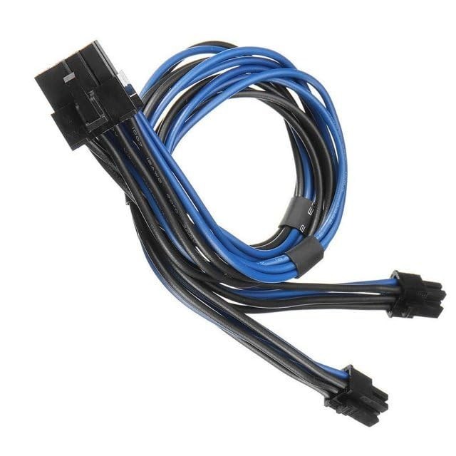 Dual Mini 6 Pin to 8 Pin PCI Express Video Card Power Adapter Cable for Mac Pro