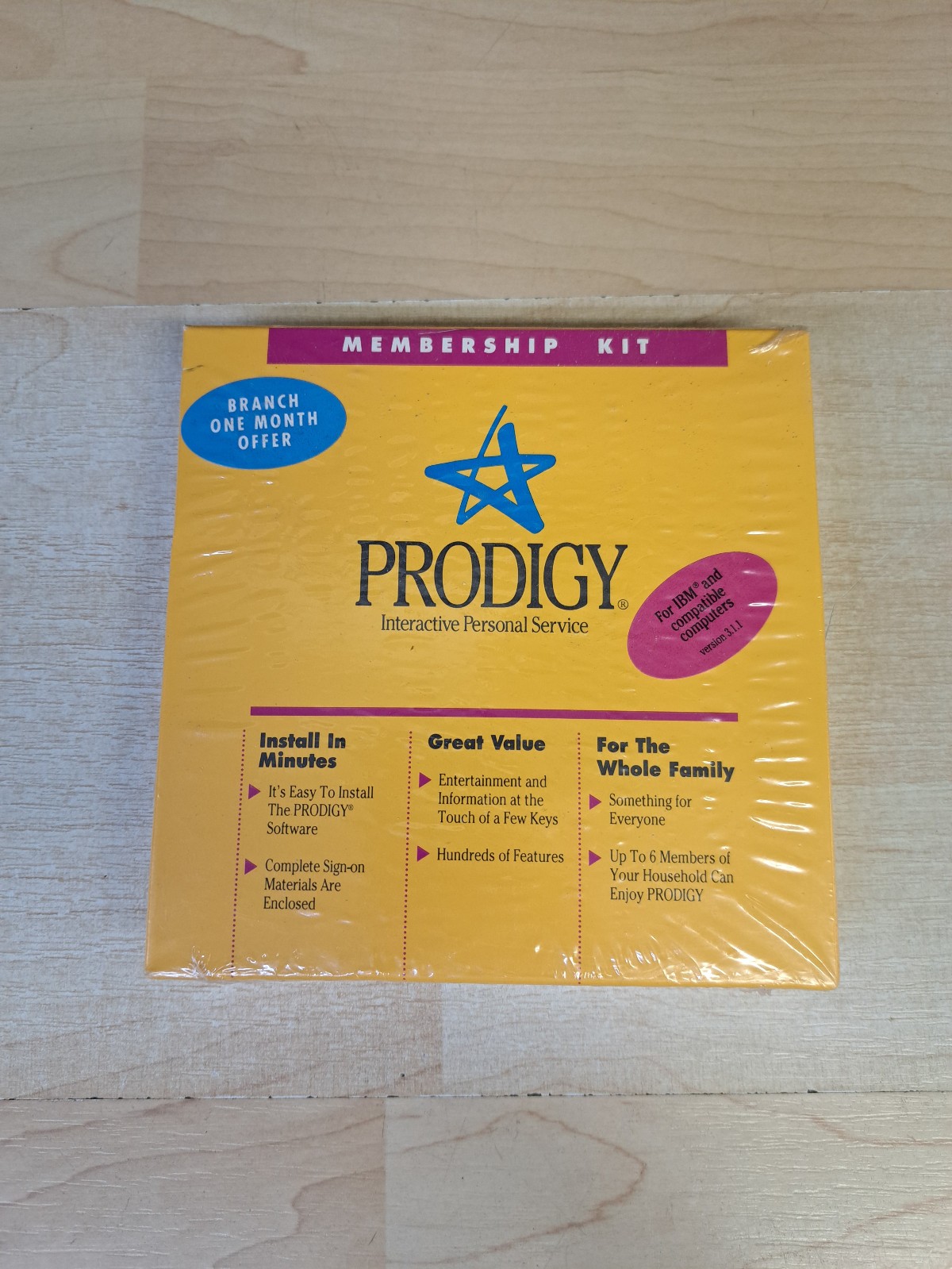 Vintage Prodigy Interactive IBM 3.1.1 start up kit Rare NEW