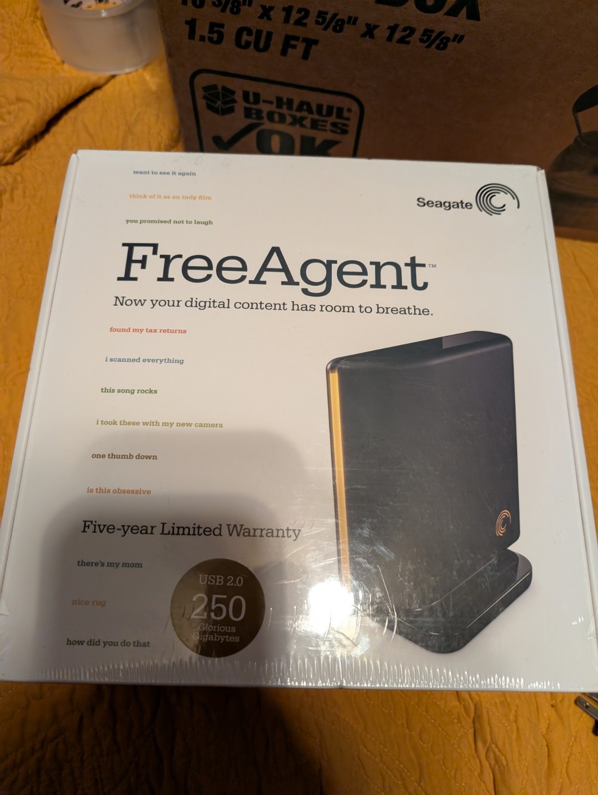 Seagate Free Agent 250GB External Hard Drive New Sealed Box