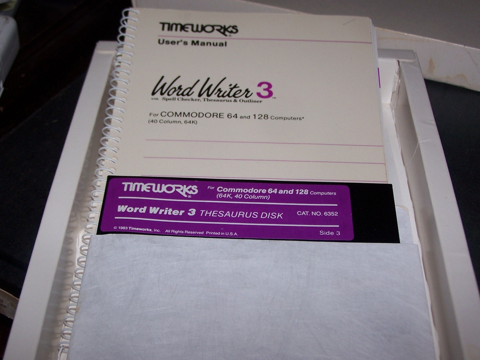 Timeworks Word Writer 3 Software for Commodore 64/128