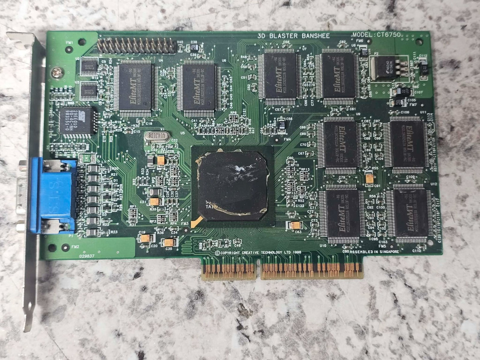 Creative 3D Blaster Banshee CT6750 3Dfx Voodoo Banshee 16Mb AGP - Parts/Repair