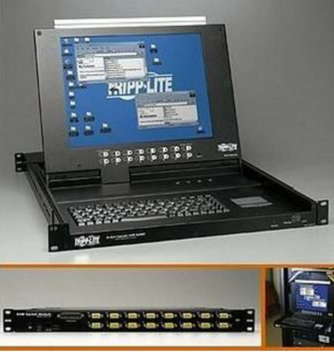 Tripp-Lite NetDirector Rackmount Console with 16-Port KVM Switch - 15" LCD