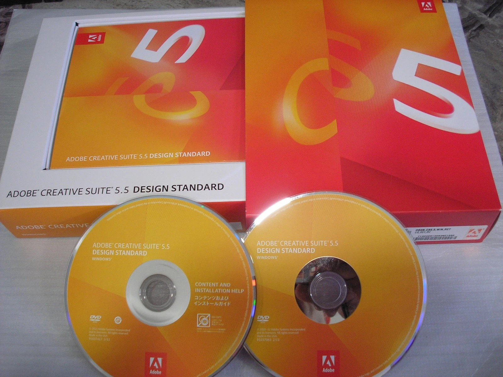 Adobe Creative Suite 5.5 CS5.5 Design Standard For Windows PC Full Version Box