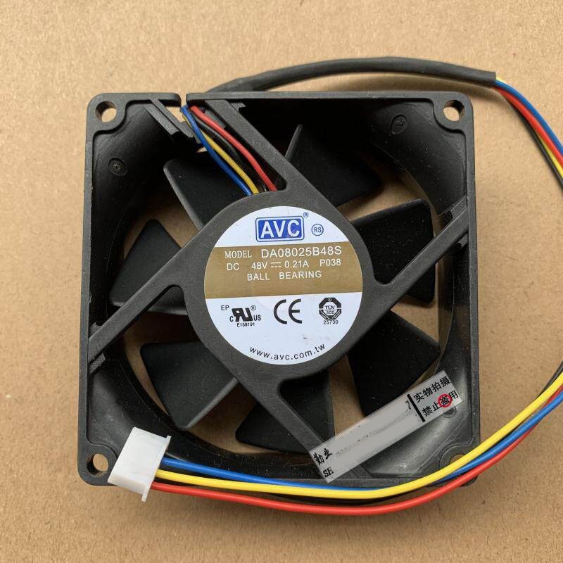 1PCS  AVC 8025 DA08025B48S 48V 0.21A 4-wire fan
