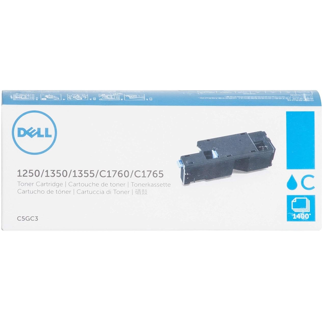 Dell C5GC3 Cyan High Capacity Laser Toner Cartridge (Original)