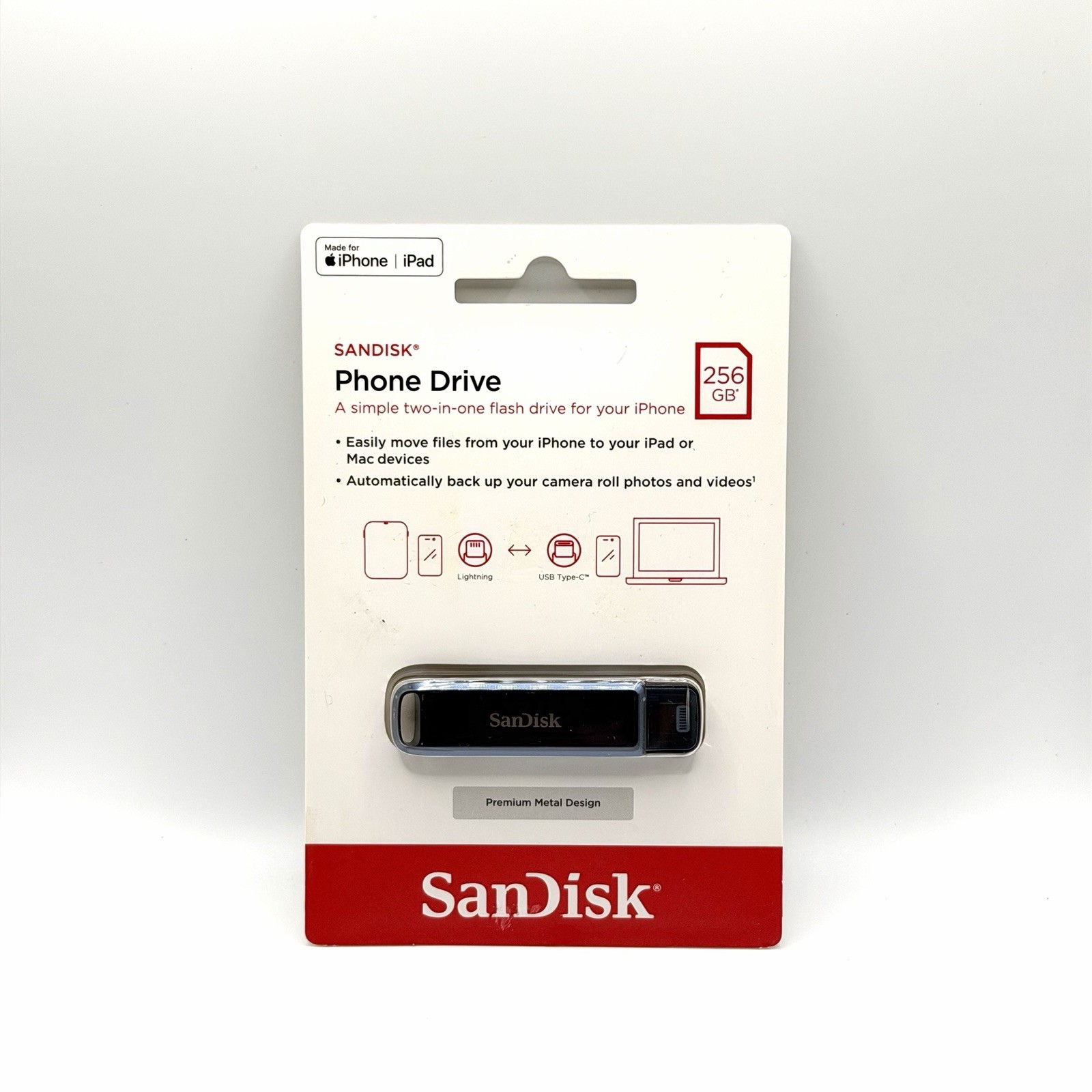 SanDisk 256G-Phone Drive 256GB USB Flash Drive For iPhone iPad