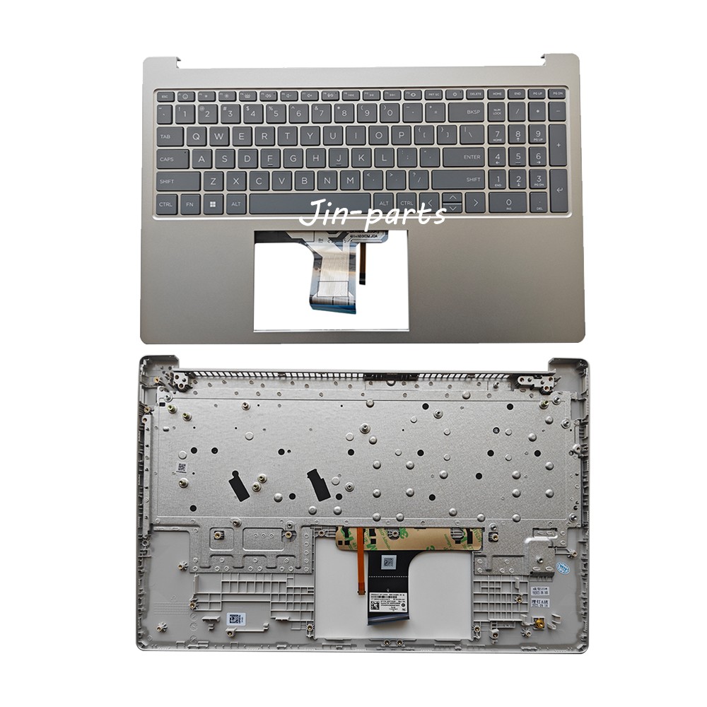 New For HP 15-FC Palmrest Upper Cover Keyboard With Backlit N32715-001