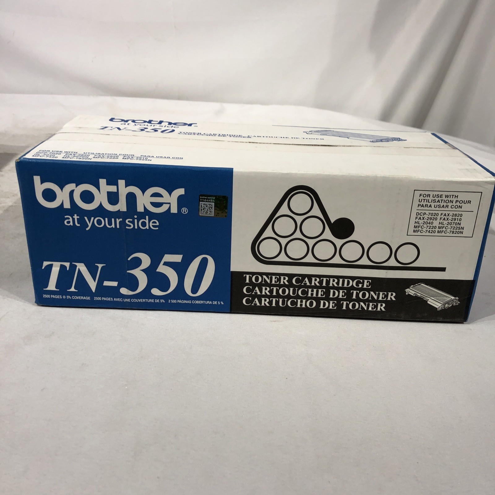 Genuine Factory Sealed Brother TN-350 Toner Cartridge Black- NEW