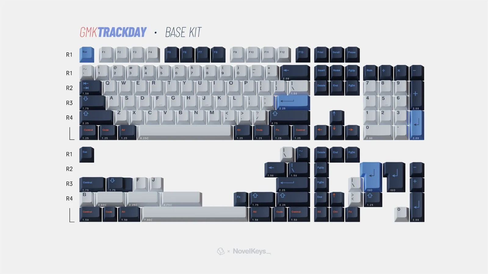 GMK Trackday Base + Novelties Keycaps + Deskmat Discontinued Limited Sold Out