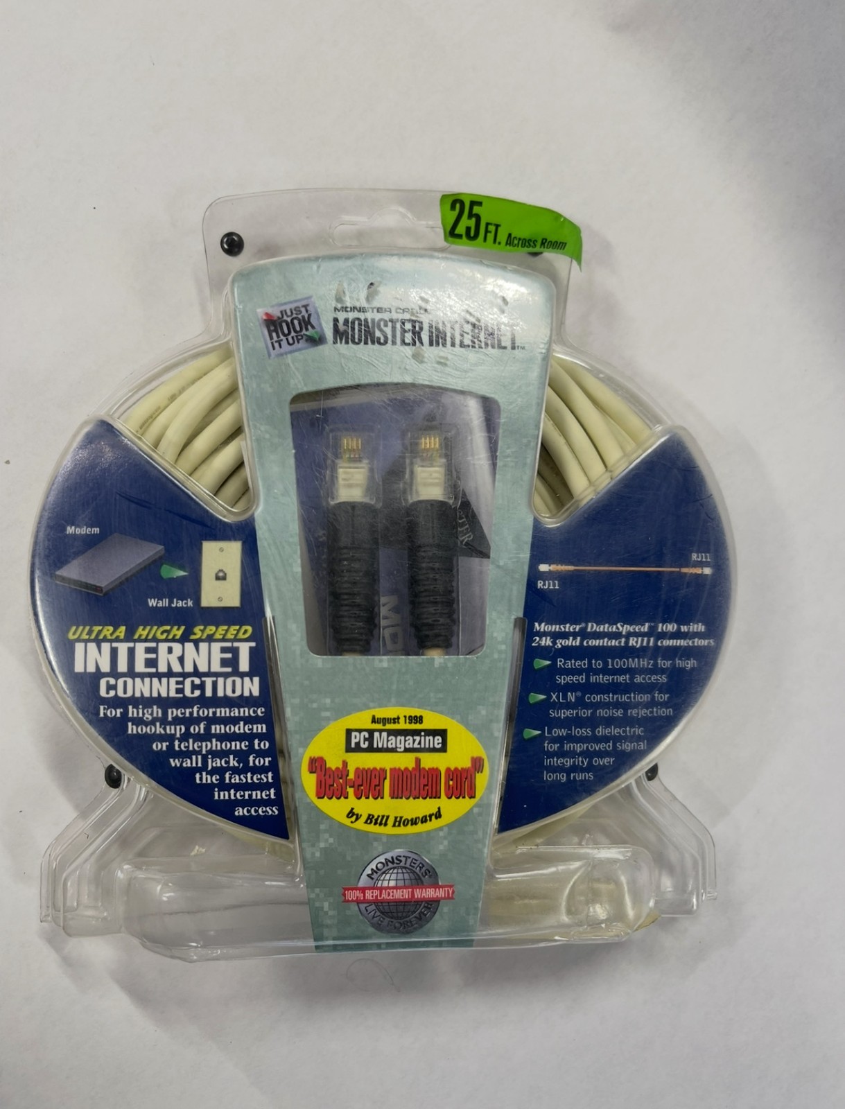 Monster Cable - Ultra High Speed Internet Connection RJ11 - 25Ft