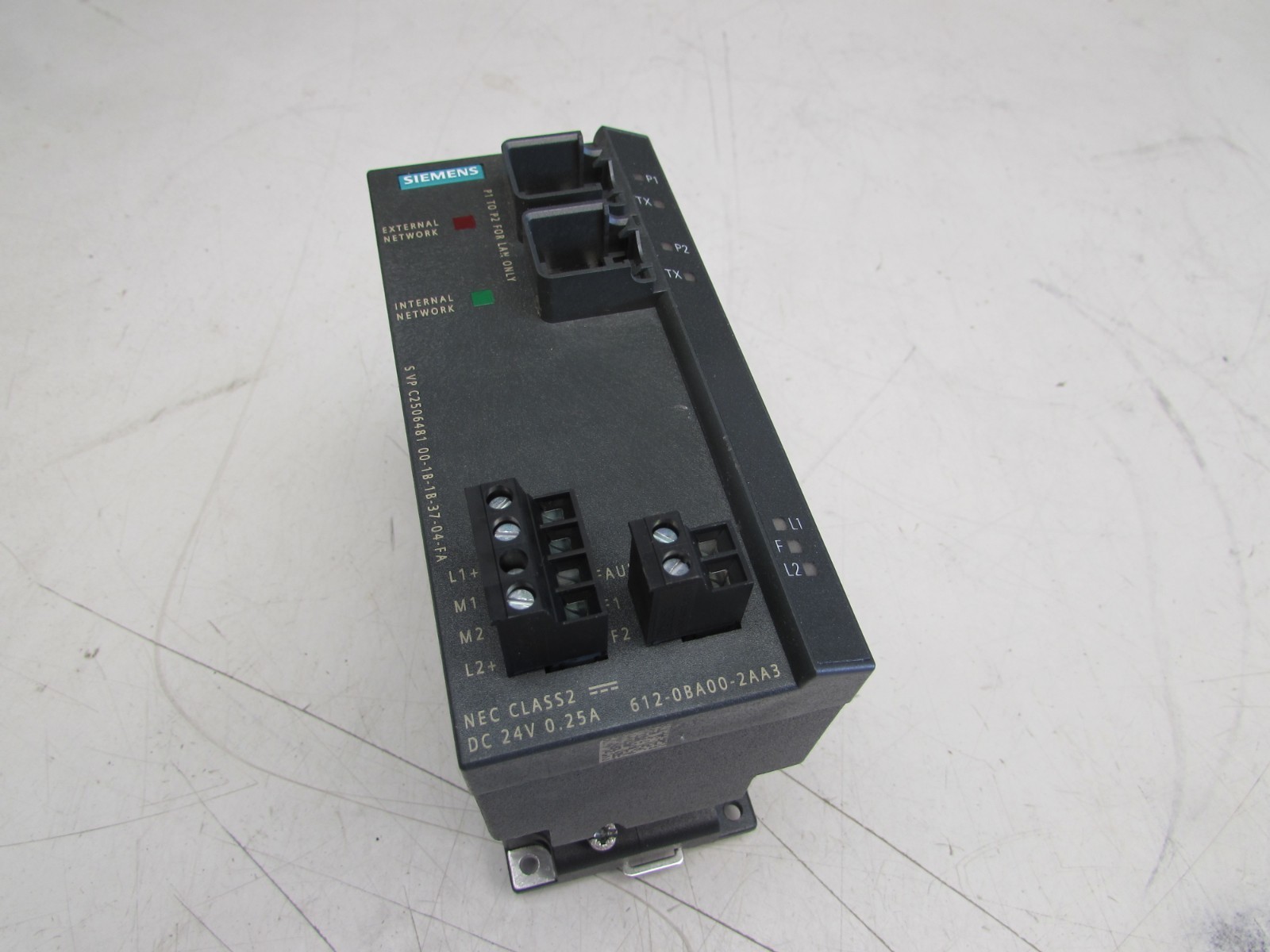 SIEMENS 6GK5612-0BA00-2AA3 SIMATIC NET SECURITY MODULE XLNT USED TAKEOUT  M/O