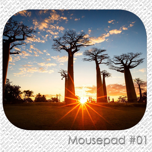 NATURE LAND FOREST WATERFALL EARTH VIEW CUSTOM MOUSE PAD MOUSEPAD  (LM-04)