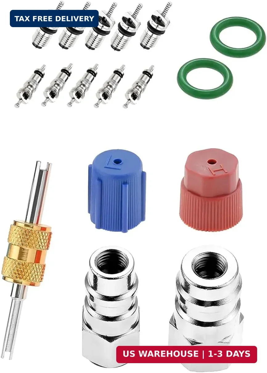 R12 to R134 AC Port Retrofit Conversion Adapter Kit