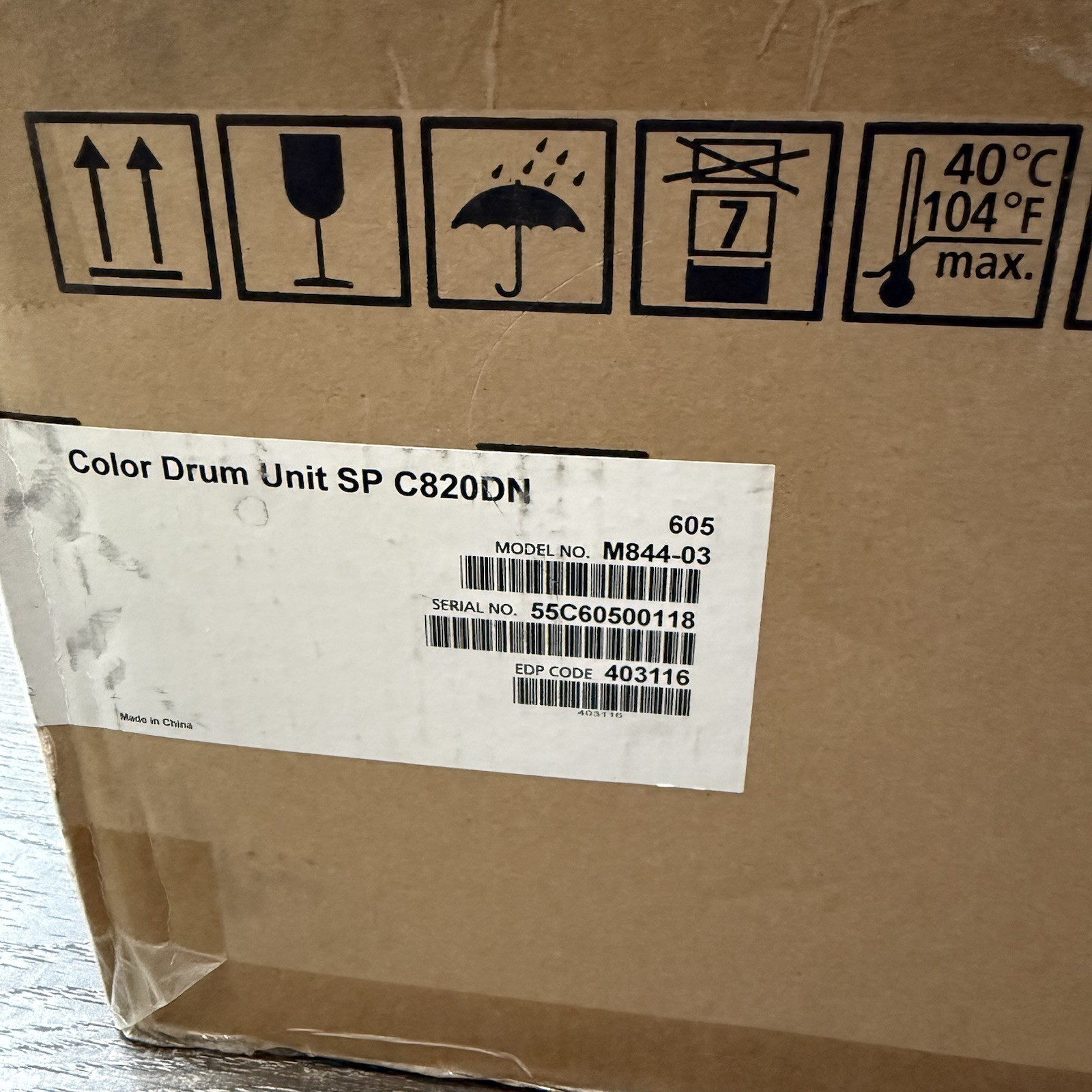 RICOH 403116 CMY Photoconductor Drum Unit for SP C820DN C821DN NEW