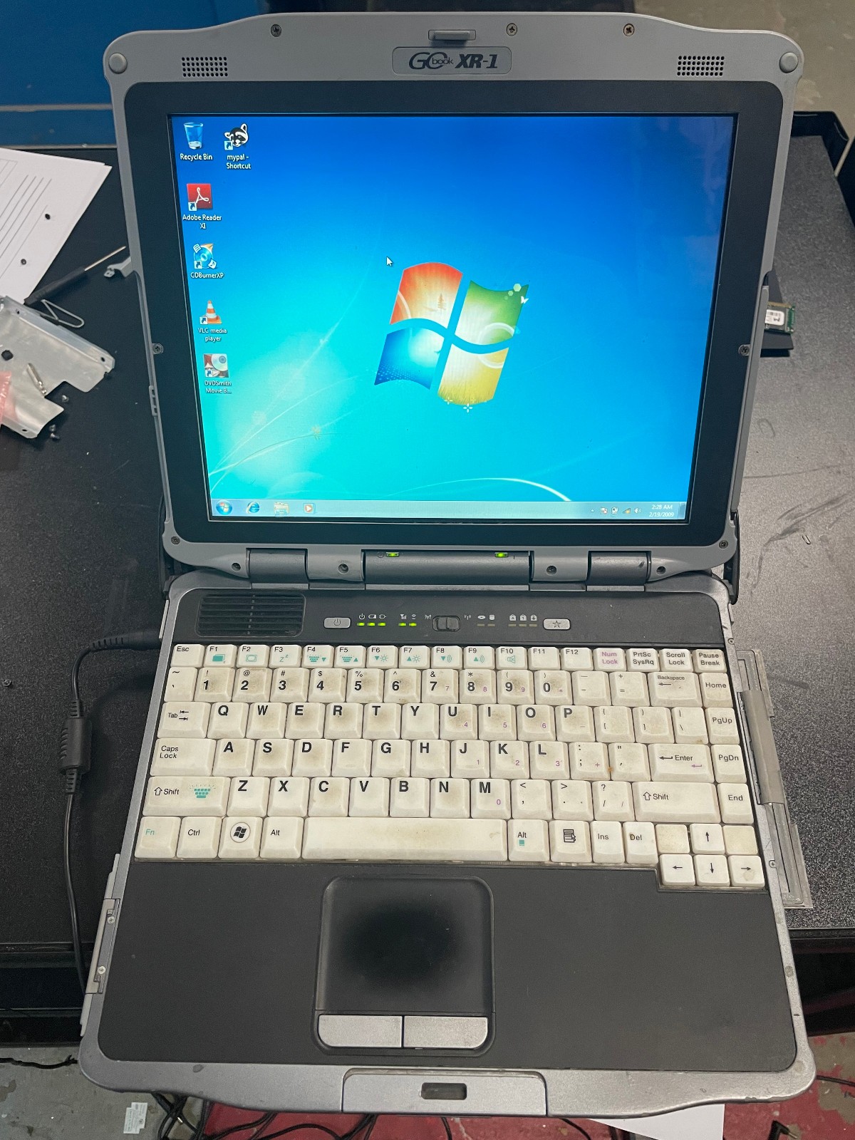 General Dynamics GoBook XR-1 12" Intel Core Duo 1GB RAM 160GB HDD Win 7