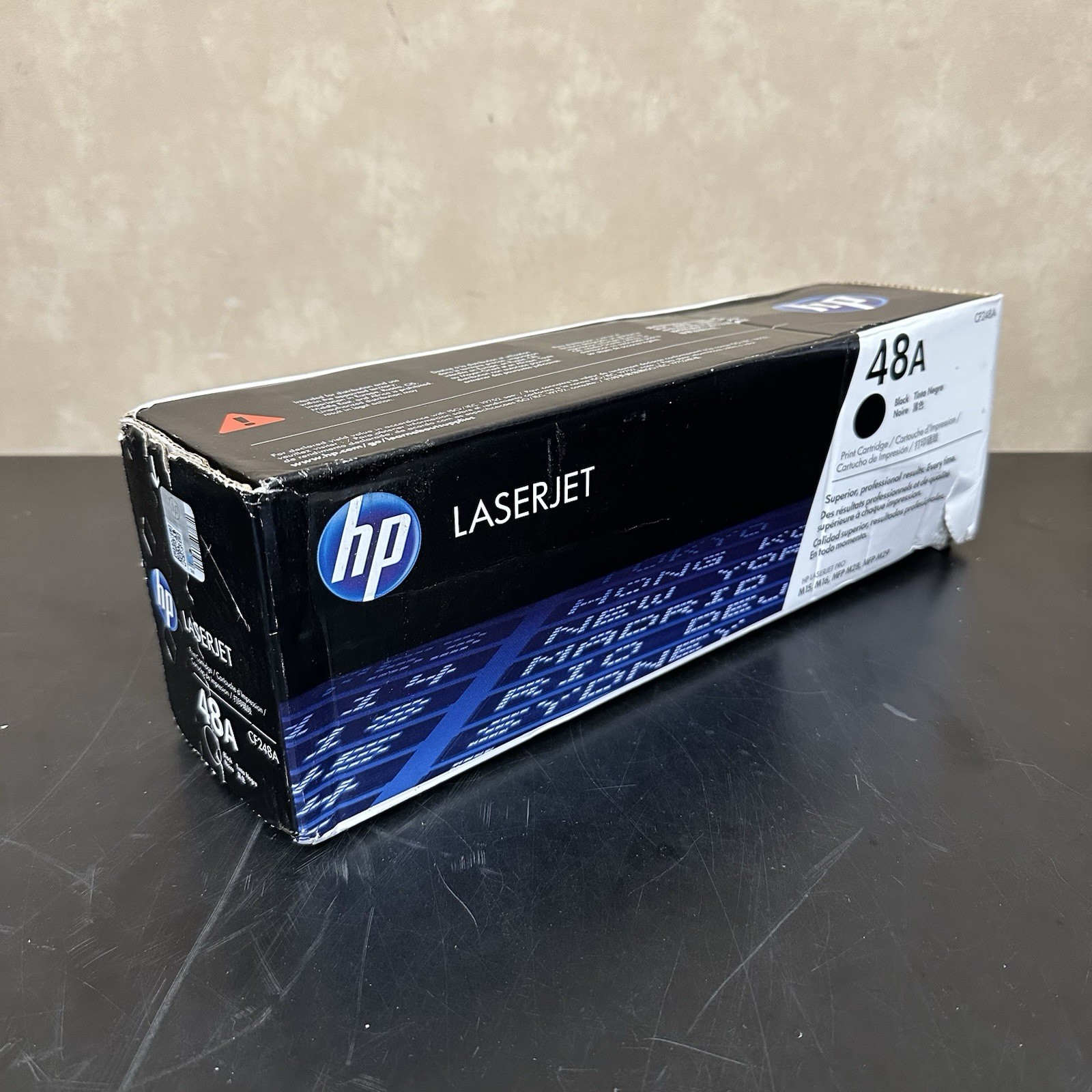Genuine HP 48A LaserJet Ink Toner Cartridge OEM (CF248A Black) Damaged Box