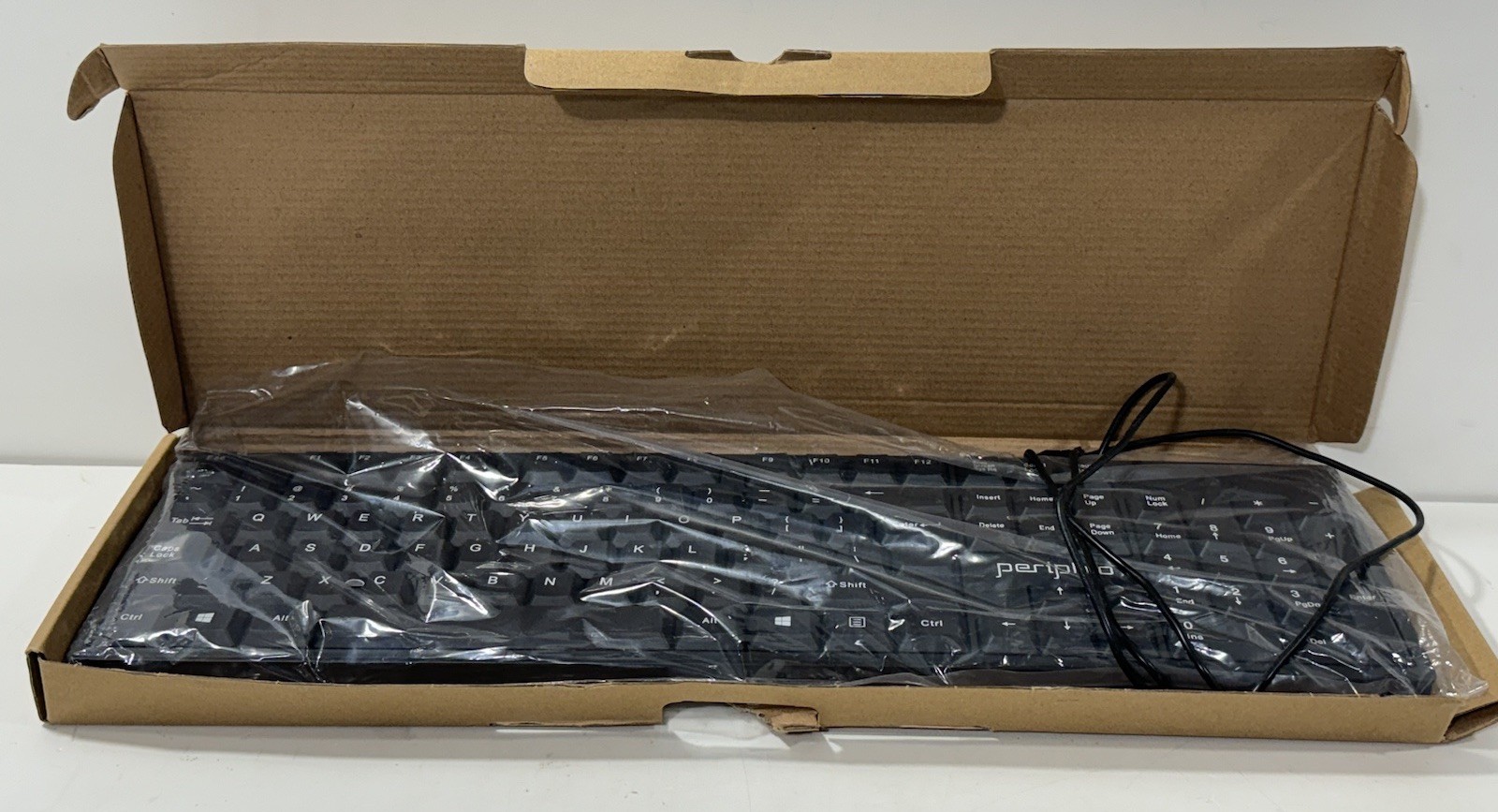 Periphio Standard KB-STD-WS USB Wired Keyboard Black