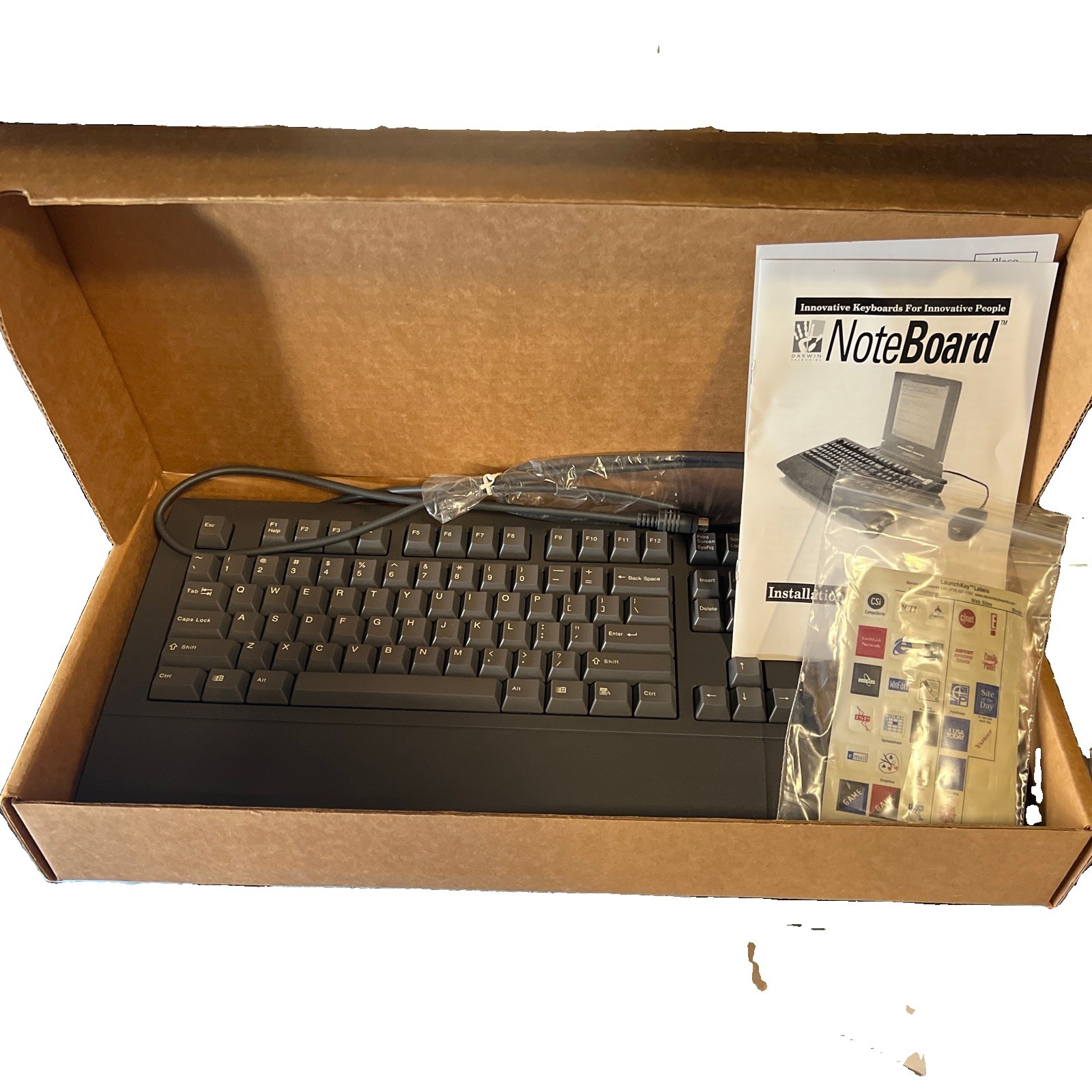 vintage 90s Darwin SKR-2033 NoteBoard PS/2 keyboard for laptop notebook computer