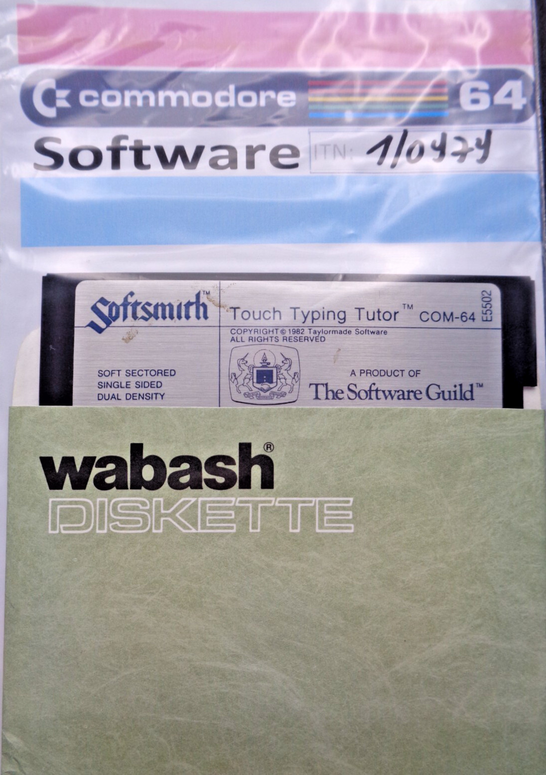 COMMODORE 64/128 -- TOUCH TYPING TUTOR (SOFTSMITH - DISK)