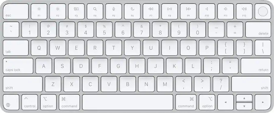 Genuine Magic Keyboard (USB-C) with Touch ID MXCK3LL/A - White - In Retail Box