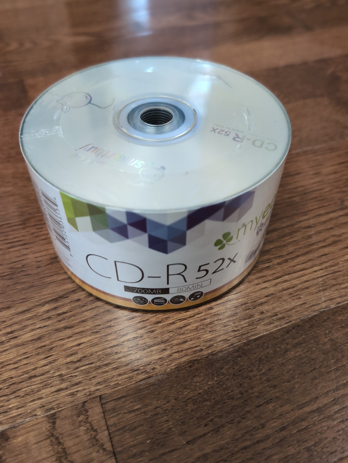 50 Pack MyEco CD-R CDR 52X 700MB 80Min Economy Logo Blank Recordable Media Disc