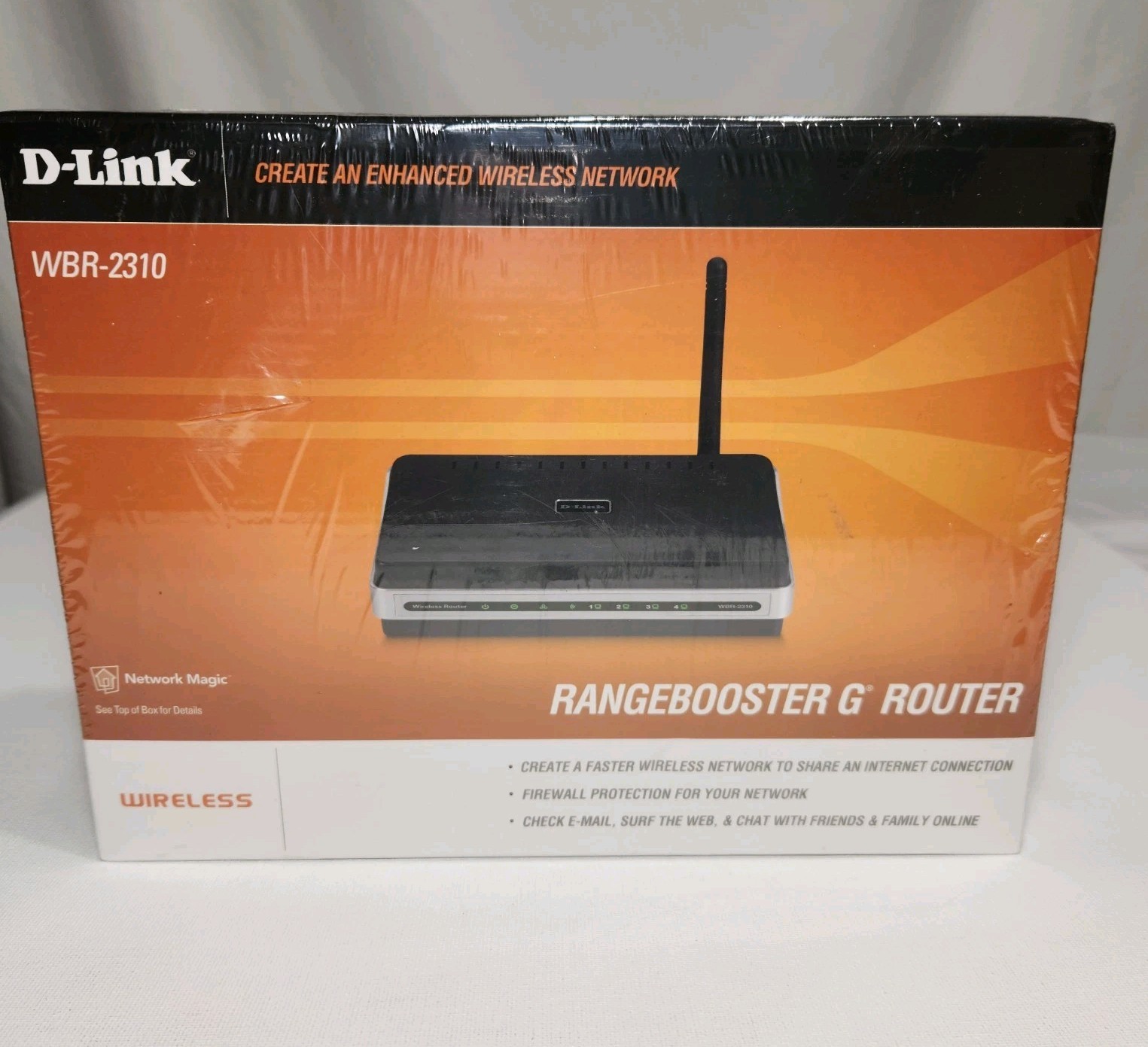 D-Link Model WBR-2310 Range Booster Wireless G Router NEW Factory Sealed
