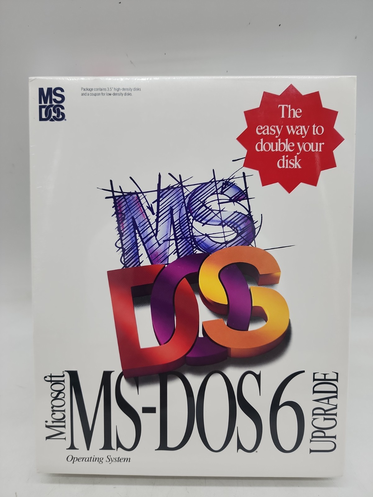 Vintage Microsoft MS DOS 6 Upgrade 3.5" Disks Operating System SEALED
