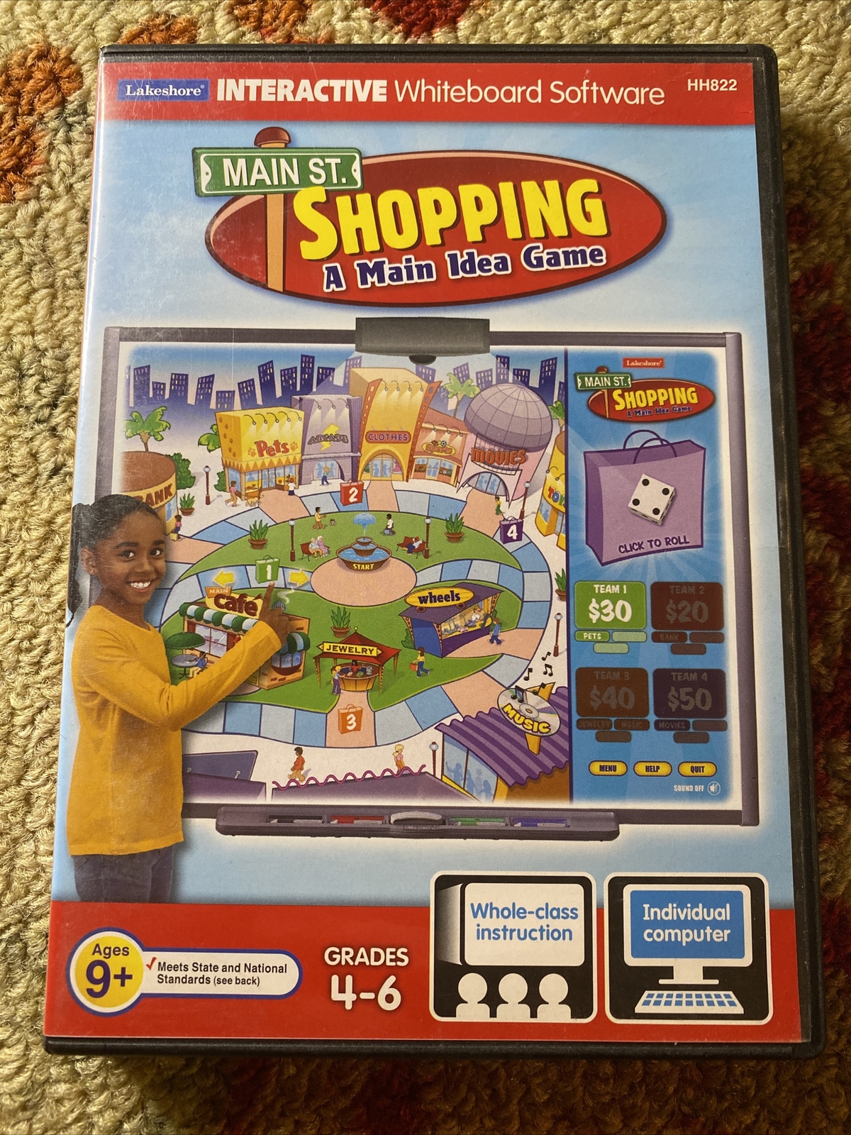Main St. Shopping A Main Idea Game -  Interactive Whiteboard (CD-Rom) Lakeshore