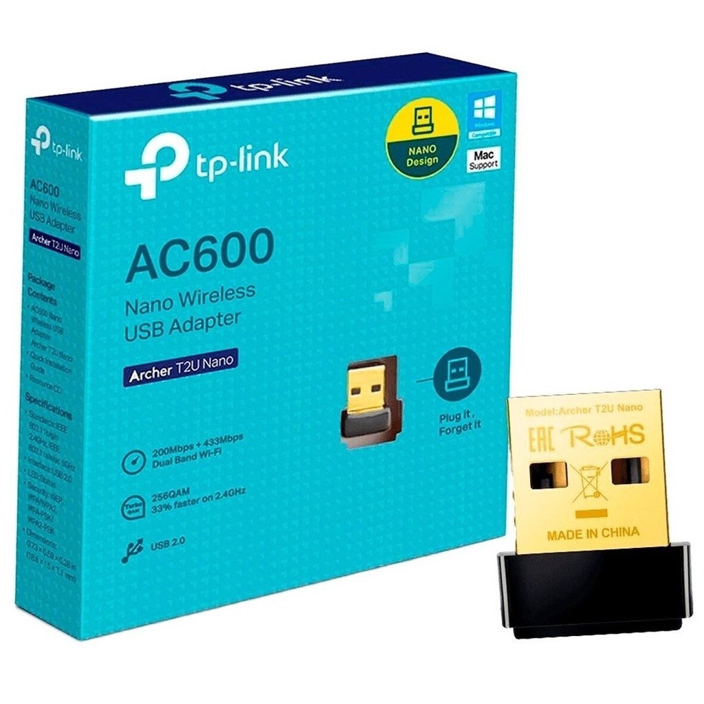 Tp-Link AC600 Nano Wireless USB Adapter Archer T2U Nano