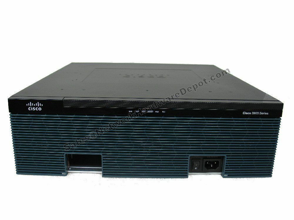 Cisco 3925 Router CISCO3925/K9 w/ AC PWR & C3900-SPE100/K9 - 1 Year Warranty