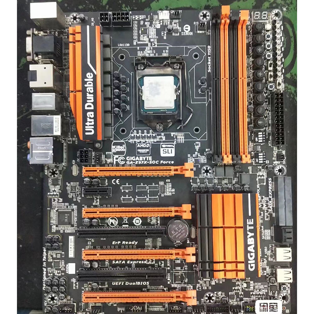FOR GIGABYTE GA-Z97X-SOC Force Intel Z97 LGA 1150 DDR3 Motherboard Tested OK