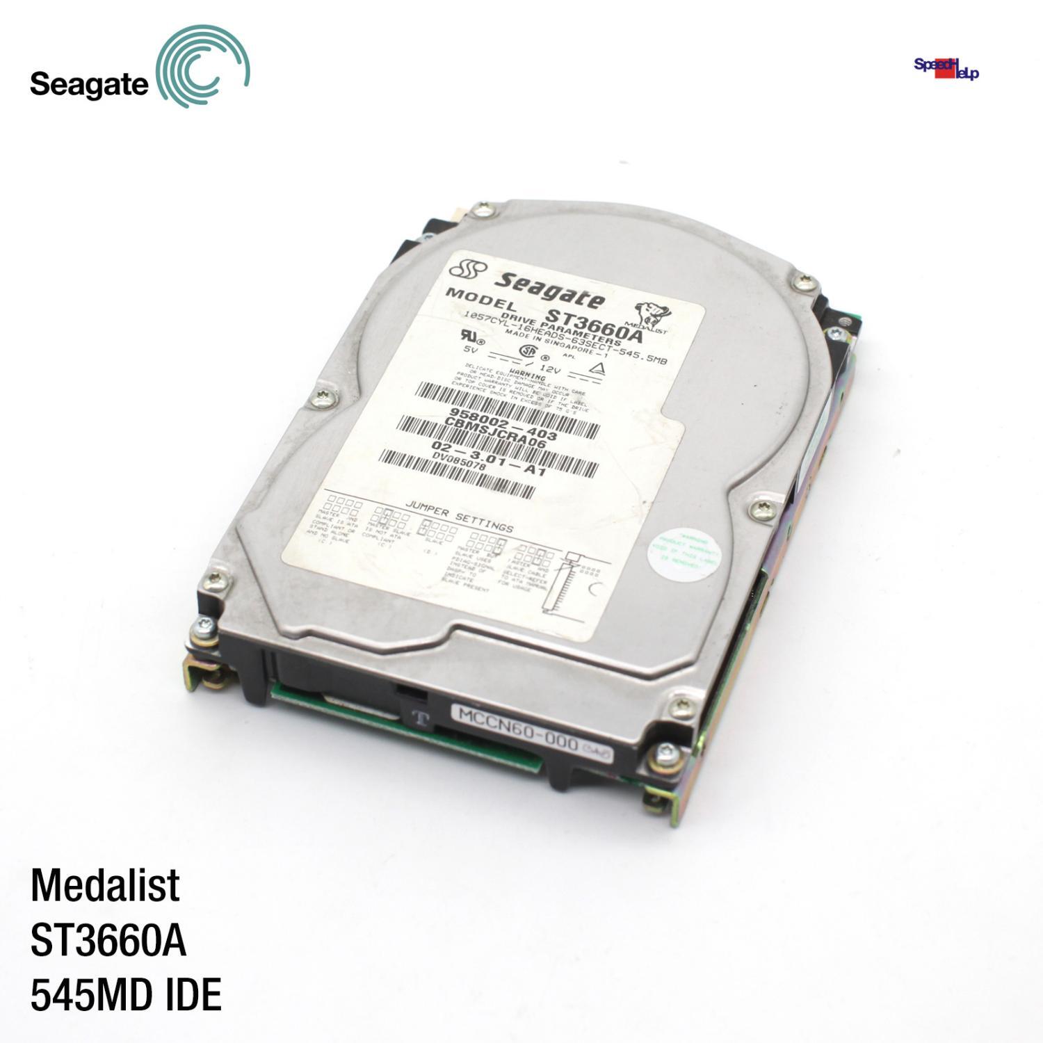 Ide Ata Hdd Seagate Medalist St3660a 545mb Hard Disk P/n: 958002-403