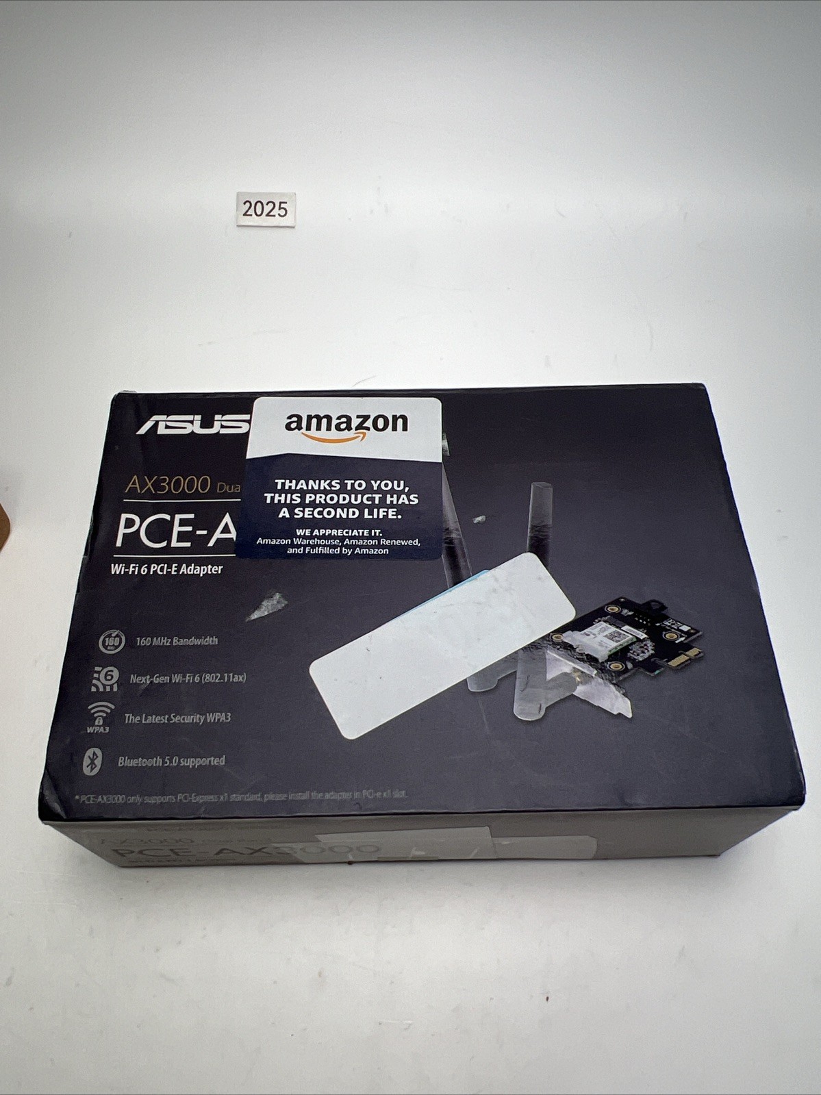 ASUS PCE-AX3000 Dual-Band Wi-Fi 6 (802.11ax) PCI-E Adapter Missing Parts 