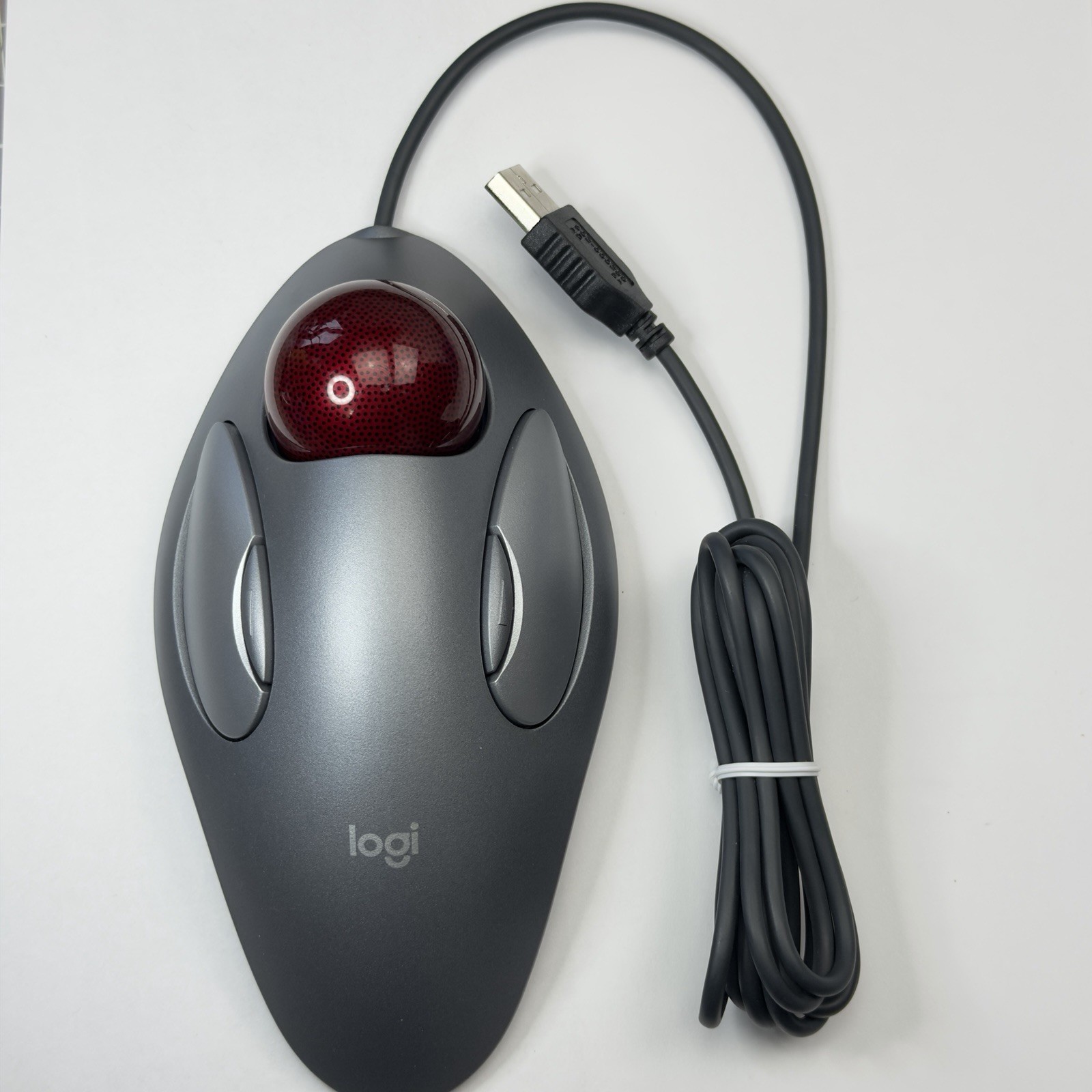 Logitech T-BC21 USB Trackman Marble Mouse Trackball Tested Working