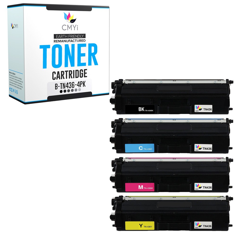 CMYi 4PK Compatible TN436 Toner Cartridges fits Brother MFC-L8905CDW HL-L9310CDW