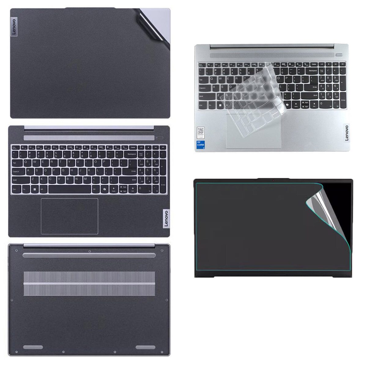 Pre-cut Skin Sticker for Ideapad Slim 3 15 with Screen film TPU keyboard Cover