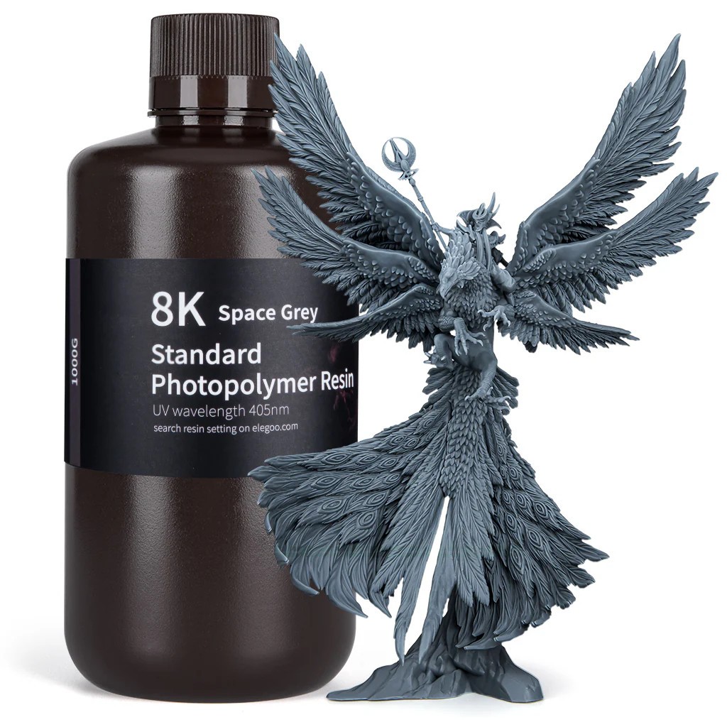 ELEGOO 3D Printer Resin Standard 8k Water Washable 1000g