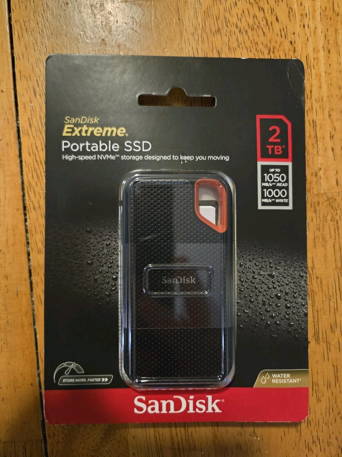 Factory Seal SanDisk Extreme 2TB Portable NVMe SSD 1050/1000MB SHIP 10/24/2026