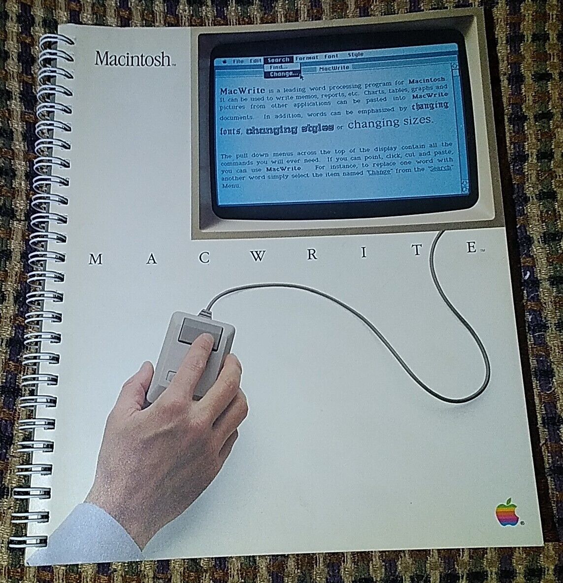 VTG 1984 MacWrite Manual for Apple Macintosh