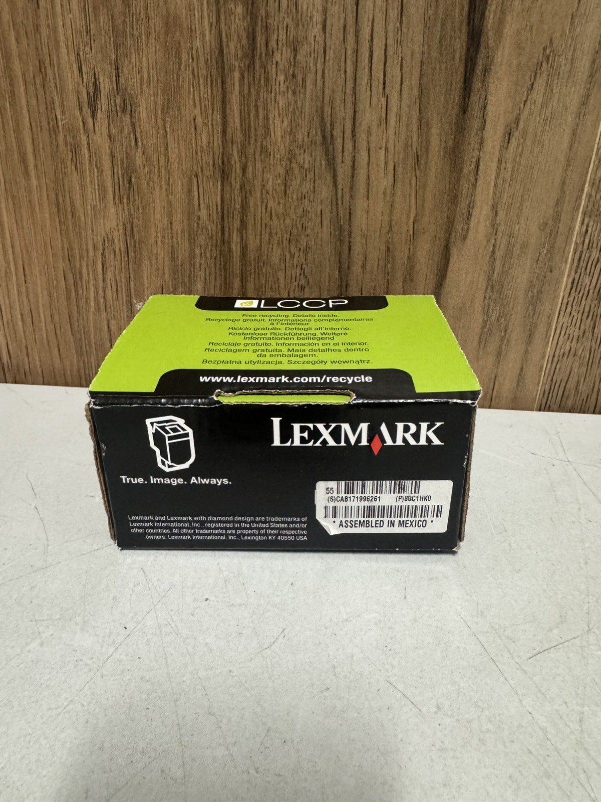 Genuine Lexmark 801HK Black High Yield Toner Cartridge 80C1HK0 Open Box