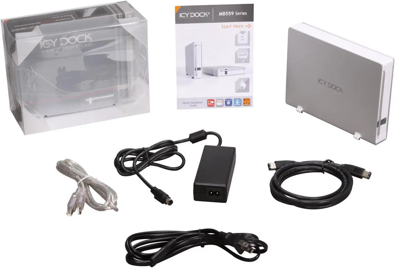 ICY DOCK MB559UEA-1S Aluminum body 3.5" SATA USB2.0 & 1394 External Enclosure