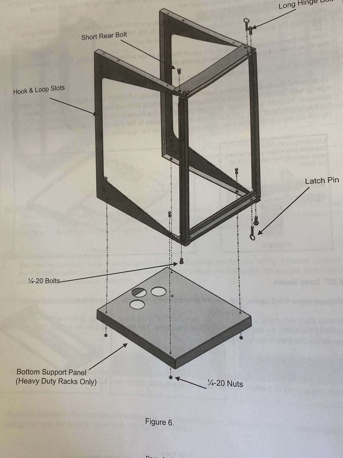 Swing EZ Wall Mount Rack Shelf Ortronics 19-35-T18DB  35” H x 19' W x 18” D