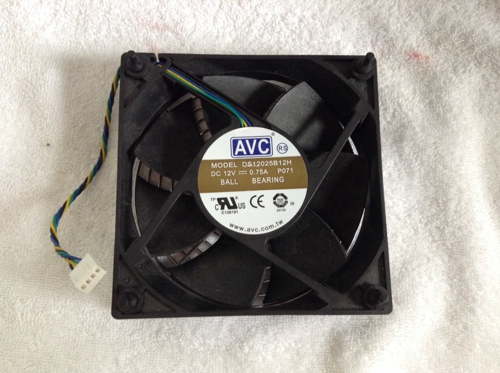 Brand New AVC DS12025B12H fan 120*120*25mm 12V 0.75A 12CM 4pin PWM 