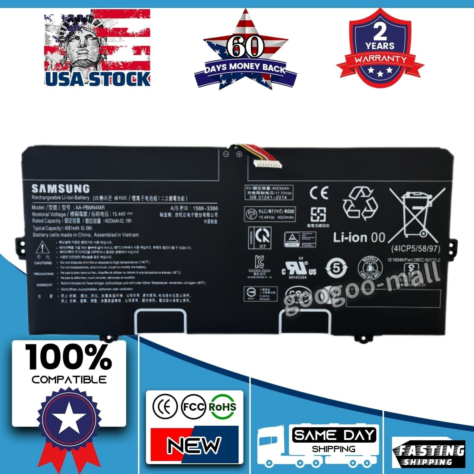 New Genuine AA-PBMN4MR Battery for Samsung Galaxy Book Pro360 NP930XED NP930XDB
