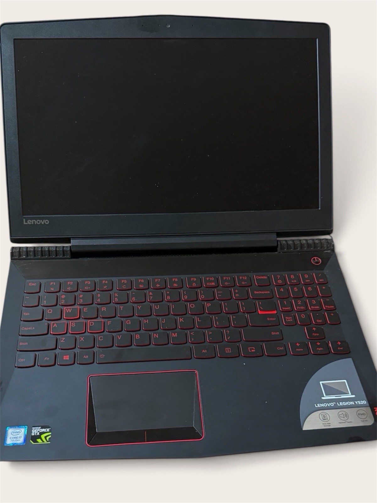 Lenovo Legion Y520-15IKBN i7 7th Gen GeForce GTX Laptop Untested No Charger