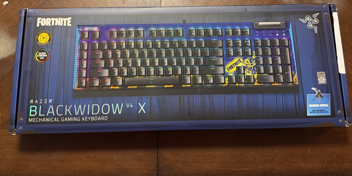 Razer BlackWidow V4 X Mechanical Gaming Keyboard Fortnite BRAND NEW