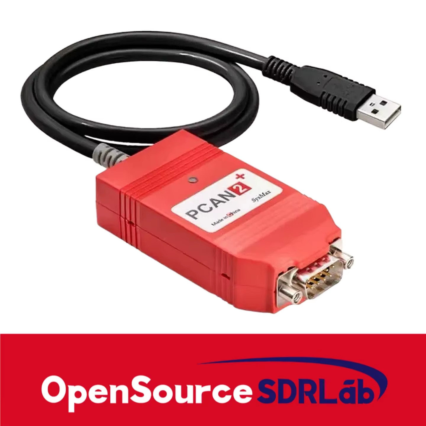 OpenSourceSDRLab PCAN-USB compatible with German original PEAK model IPEH-002022