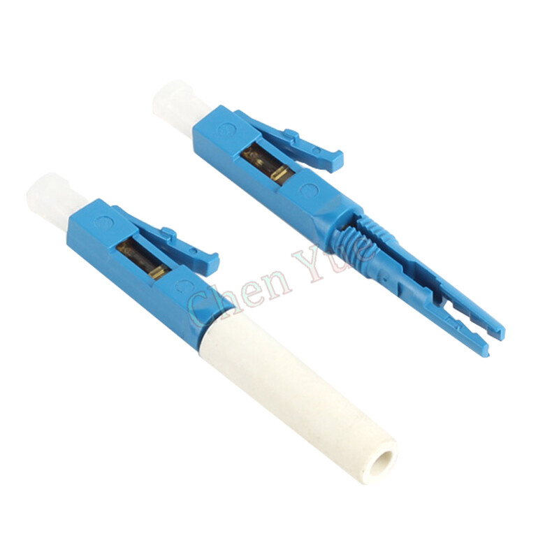 50pcs LC/UPC Fast Connector Embedded Connector FTTH Cold Fiber Fast Connector