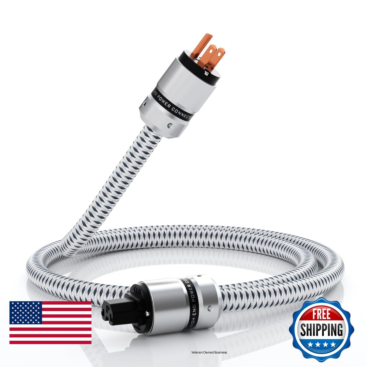 Monosaudio 12AWG Audiophile HiFi Power Cord Pure Copper IEC320 C13 Connector 1M